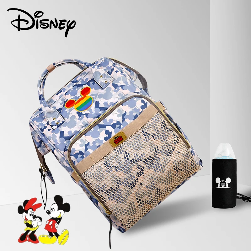 Disney Pre-design Camouflage Mesh Diaper Bags USB Bottle Insulation Baby Care/Nappy Maternity Bag Rainbow Minnie Mickey Head
Disney Pre-design Camouflage Mesh Diaper Bags USB Bottle Insulation Baby Care/Nappy Maternity Bag Rainbow Minnie Mickey Head