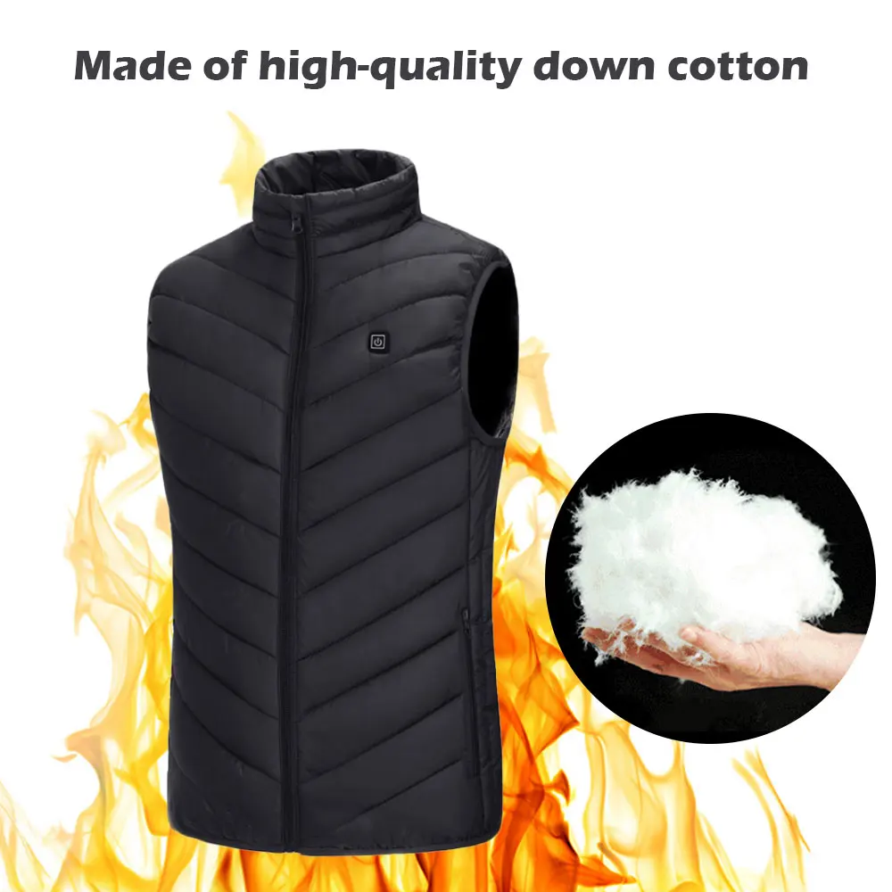 Electric Heated Vest Men Women Heating Waistcoat Socks Thermal Warm Clothing Usb Outdoor Winter Jacket | Спорт и развлечения
