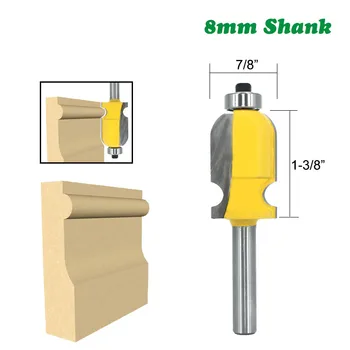 8MM Shank Milling Cutter Architectural Molding Line Router Bit Woodworking For Woodwork Face Mill Wood Milling Cutters MC02080
8MM Shank Milling Cutter Architectural Molding Line Router Bit Woodworking For Woodwork Face Mill Wood Milling Cutters MC02080