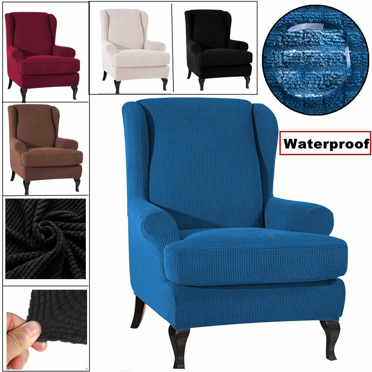 Sloping Arm King Back Chair Cover Elastic Armchair Wingback Wing Sofa Back Chair Cover Stretch Protector Slip Cover Protector
Sloping Arm King Back Chair Cover Elastic Armchair Wingback Wing Sofa Back Chair Cover Stretch Protector Slip Cover Protector