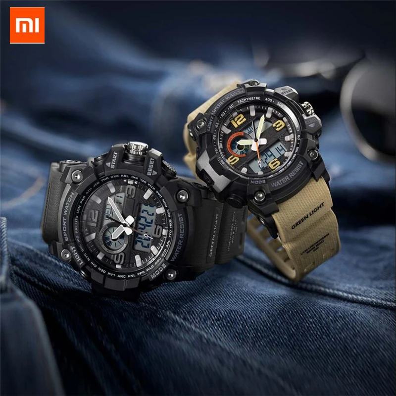 New xiaomi mija outdoor Double display digital watch Original imported movement Multi-function dial Dual time display waterproof
New xiaomi mija outdoor Double display digital watch Original imported movement Multi-function dial Dual time display waterproof