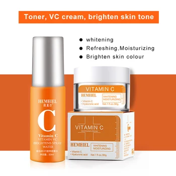 HEMEIEL Face Serum Spray Vitamin C Whitening Set Freckle Fade Spots Brighten Whitening Moisturizing FacialCream Skin Care Sets
HEMEIEL Face Serum Spray Vitamin C Whitening Set Freckle Fade Spots Brighten Whitening Moisturizing FacialCream Skin Care Sets