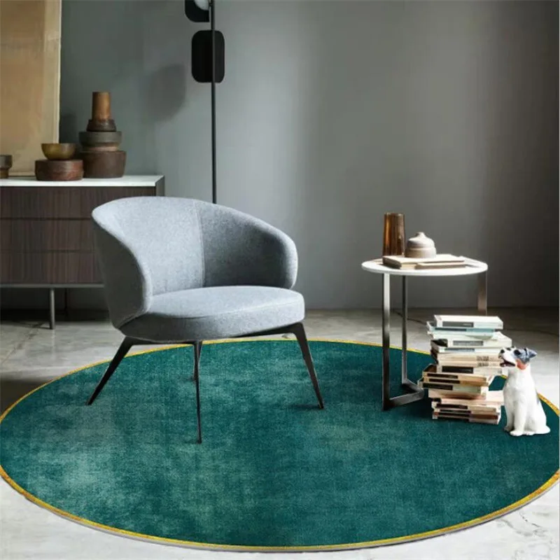 Simple Jade Green Round Area Rugs for Living Room Yellow Circle Printed Carpet Kids Bedroom Play Tent Non-Slip Floor Mat
Simple Jade Green Round Area Rugs for Living Room Yellow Circle Printed Carpet Kids Bedroom Play Tent Non-Slip Floor Mat
