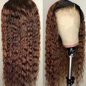 Natural Curly Ombre T1B/27 Color Lace Front Human Hair Wigs for Black Women Brazilian Remy Hair Wig Pre Plucked Bleached Knots
Natural Curly Ombre T1B/27 Color Lace Front Human Hair Wigs for Black Women Brazilian Remy Hair Wig Pre Plucked Bleached Knots