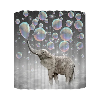 With Hooks Waterproof Polyester For Bathroom Shower Curtain Hanging Cute Elephant Pattern Long Lasting Digital Printed Bathtub
With Hooks Waterproof Polyester For Bathroom Shower Curtain Hanging Cute Elephant Pattern Long Lasting Digital Printed Bathtub
