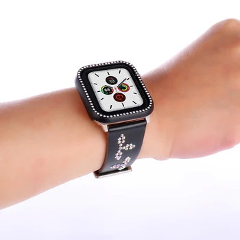 strap for Apple watch band 5 4 44mm 40mmm Genuine leather Single Tour correa + diamond case iwatch series 3 2 42mm 38mm band
strap for Apple watch band 5 4 44mm 40mmm Genuine leather Single Tour correa + diamond case iwatch series 3 2 42mm 38mm band