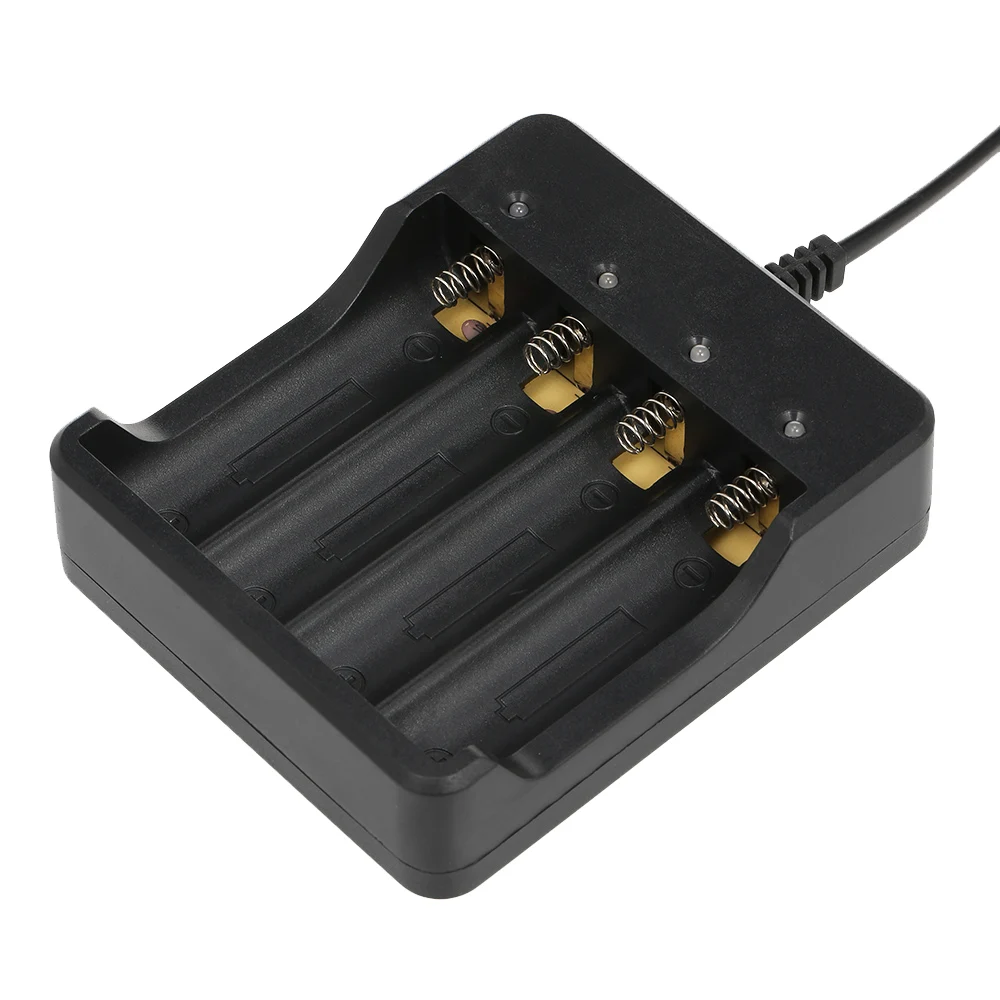 HD-077B Universal 4 Slots Battery Charger Portable 18650 Li-ion Battery Charger DC4.2V 1.2A with LED Indicator
HD-077B Universal 4 Slots Battery Charger Portable 18650 Li-ion Battery Charger DC4.2V 1.2A with LED Indicator