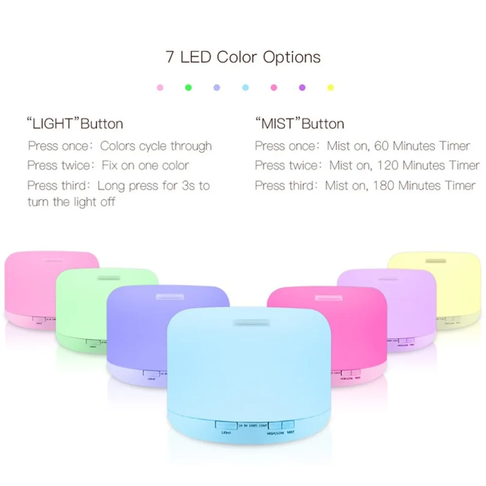 Compact Size 500ML Remote Control Ultrasonic Oil Diffuser Air Humidifier Aroma Aromatherapy Mist Maker for Home Office
Compact Size 500ML Remote Control Ultrasonic Oil Diffuser Air Humidifier Aroma Aromatherapy Mist Maker for Home Office