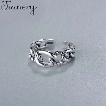 JIANERY Bohemian 925 Sterling Silver Hollow Chain Rings For Women Men Engagement Rings Girls Party Gifts Anillos 2019
JIANERY Bohemian 925 Sterling Silver Hollow Chain Rings For Women Men Engagement Rings Girls Party Gifts Anillos 2019