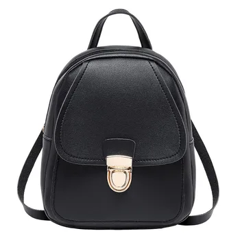Fashion Backpack Multi-Function Small Backpack Women Pu Leather Shoulder Handbags Female Backpack School Bag Pack Black
Fashion Backpack Multi-Function Small Backpack Women Pu Leather Shoulder Handbags Female Backpack School Bag Pack Black