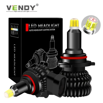 2pcs LED Headlight H11 H7 HB3 9005 HB4 9006 H1 H8 H9 Car Lamp Canbus Light Bulb For lada vesta granta niva 4x4 Kalina volvo seat