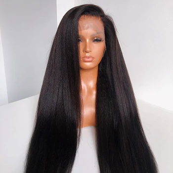 Black 5*5 PU Silk Base Wig Lace Front Human Hair Wigs Side Part Yaki Straight Peruvian Hair Wig with Baby Hair Natural Hairline
Black 5*5 PU Silk Base Wig Lace Front Human Hair Wigs Side Part Yaki Straight Peruvian Hair Wig with Baby Hair Natural Hairline