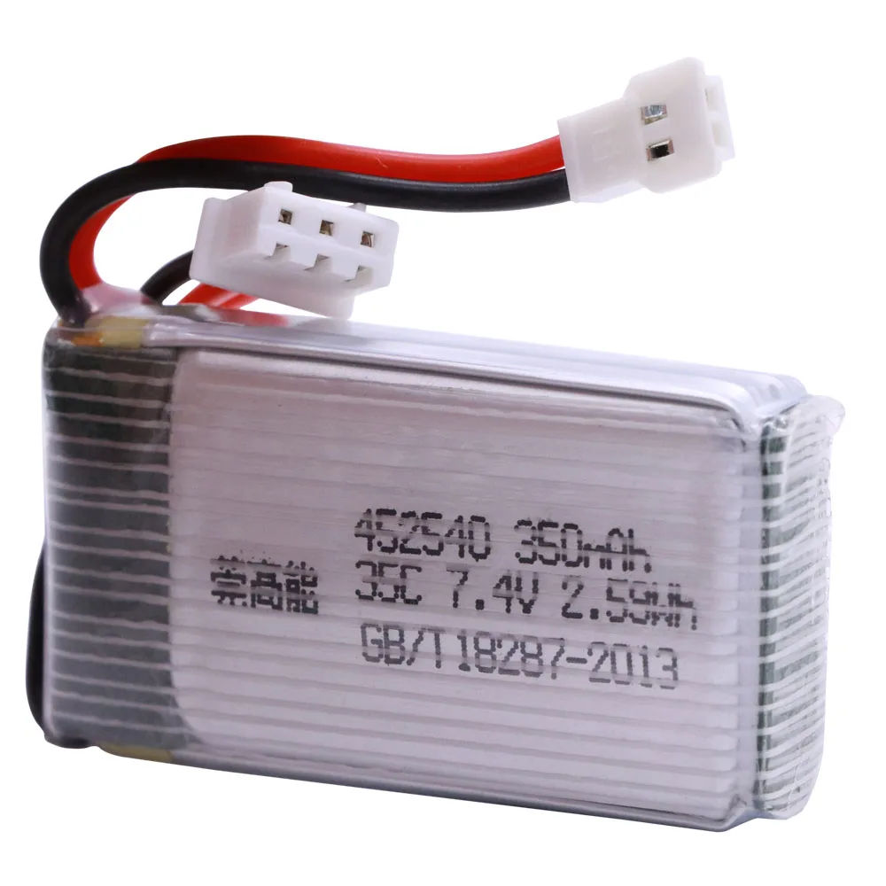 Аккумулятор 2S Lipo 7,4 В 350 мА·ч AutoHotSA для дрон MJX X401H X402 ...