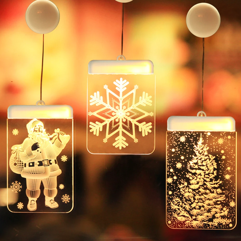 Christmas Santa Claus Led Suction Cup Window Hanging Lights Decorative Atmosphere Scene Decor New Year Festive Lighting
Christmas Santa Claus Led Suction Cup Window Hanging Lights Decorative Atmosphere Scene Decor New Year Festive Lighting