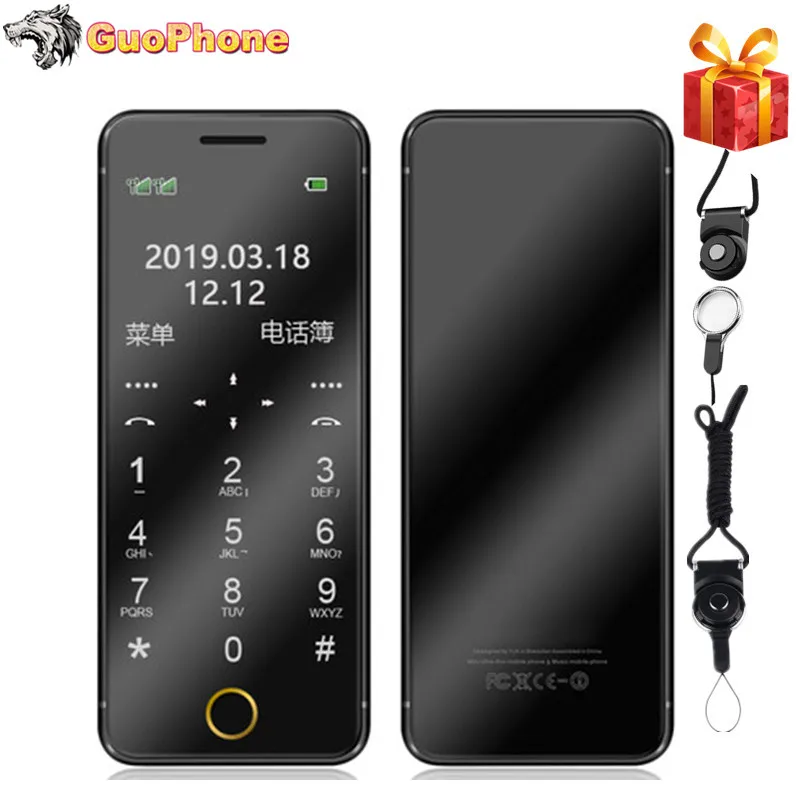 ULCOOL V6 V66 + Plus телефон с супер мини ультратонкой картой роскошный MP3 Bluetooth 1 67