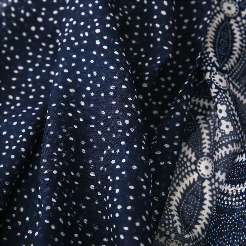 Waliicorners Wrap Pashminas Stole Bufandas Muslim Hijab Snood Navy Blue Floral Patchwork Tassel Viscose Shawl Scarf 14 H4d76589a3c7b4e8487703efe2ddb2fb1h