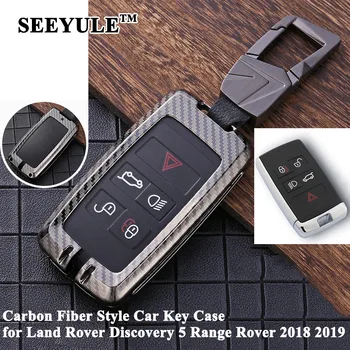 1pc SEEYULE Carbon Fiber Style Car Key Case Shell Cover Protector Accessories for Land Rover Discovery 5 Range Rover 2018 2019
1pc SEEYULE Carbon Fiber Style Car Key Case Shell Cover Protector Accessories for Land Rover Discovery 5 Range Rover 2018 2019