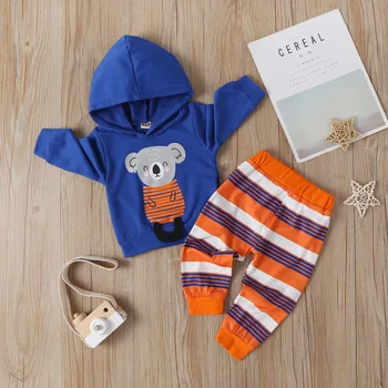 2020 New Winter Toddler Baby Boy Hooded Striped Outfits Sets Boys Kids Bear Striped Hoddies + Pants Sets 2Pcs Halloween Clothes
2020 New Winter Toddler Baby Boy Hooded Striped Outfits Sets Boys Kids Bear Striped Hoddies + Pants Sets 2Pcs Halloween Clothes