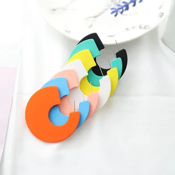 Candy Colorful Big Hoop Earrings for Women 2020 New Fashion Punk Hollow Round Plastic Resin Earrings Jewelry Gift for Girl
Candy Colorful Big Hoop Earrings for Women 2020 New Fashion Punk Hollow Round Plastic Resin Earrings Jewelry Gift for Girl