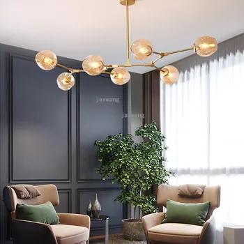 Modern LED Chandelier Glass Chandelier Lighting Light Fixtures Loft Hanging Lamp Gradient Color Molecular Suspension Luminaire
Modern LED Chandelier Glass Chandelier Lighting Light Fixtures Loft Hanging Lamp Gradient Color Molecular Suspension Luminaire