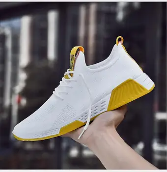 Fashion trend shoes new autumn breathable fish silk fly fabric soft bottom comfortable wild men's shoes 
Fashion trend shoes new autumn breathable fish silk fly fabric soft bottom comfortable wild men's shoes