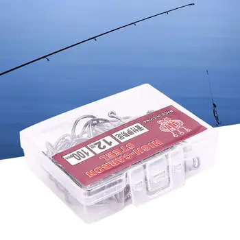Hook Fishhook Fishing Bait Size 12 100Pcs Sharpened Carp Lures Tool Fish Jig Tackle Black Carbon Steel
Hook Fishhook Fishing Bait Size 12 100Pcs Sharpened Carp Lures Tool Fish Jig Tackle Black Carbon Steel