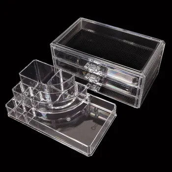 【US Warehouse】Rectangular Room-saving 3-Layer Drawers Plastic Makeup Case Transparent
【US Warehouse】Rectangular Room-saving 3-Layer Drawers Plastic Makeup Case Transparent