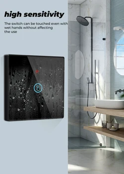 1/2/3 Gang Wall Touch Light Switch Free Sticker Wiring-free Tempered Touch 433MH smart home electronics furniture Wireless
1/2/3 Gang Wall Touch Light Switch Free Sticker Wiring-free Tempered Touch 433MH smart home electronics furniture Wireless