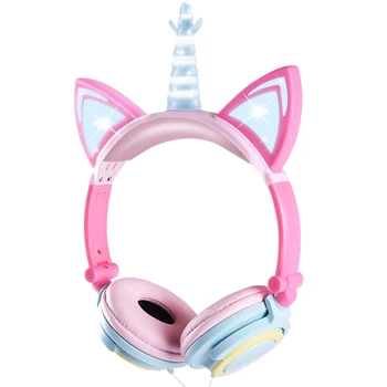 Cute Headphone Unicorns 3.5MM Wired Kids Headphones Earphone Gaming Headset for Adult Children Birthday Gifts
Cute Headphone Unicorns 3.5MM Wired Kids Headphones Earphone Gaming Headset for Adult Children Birthday Gifts