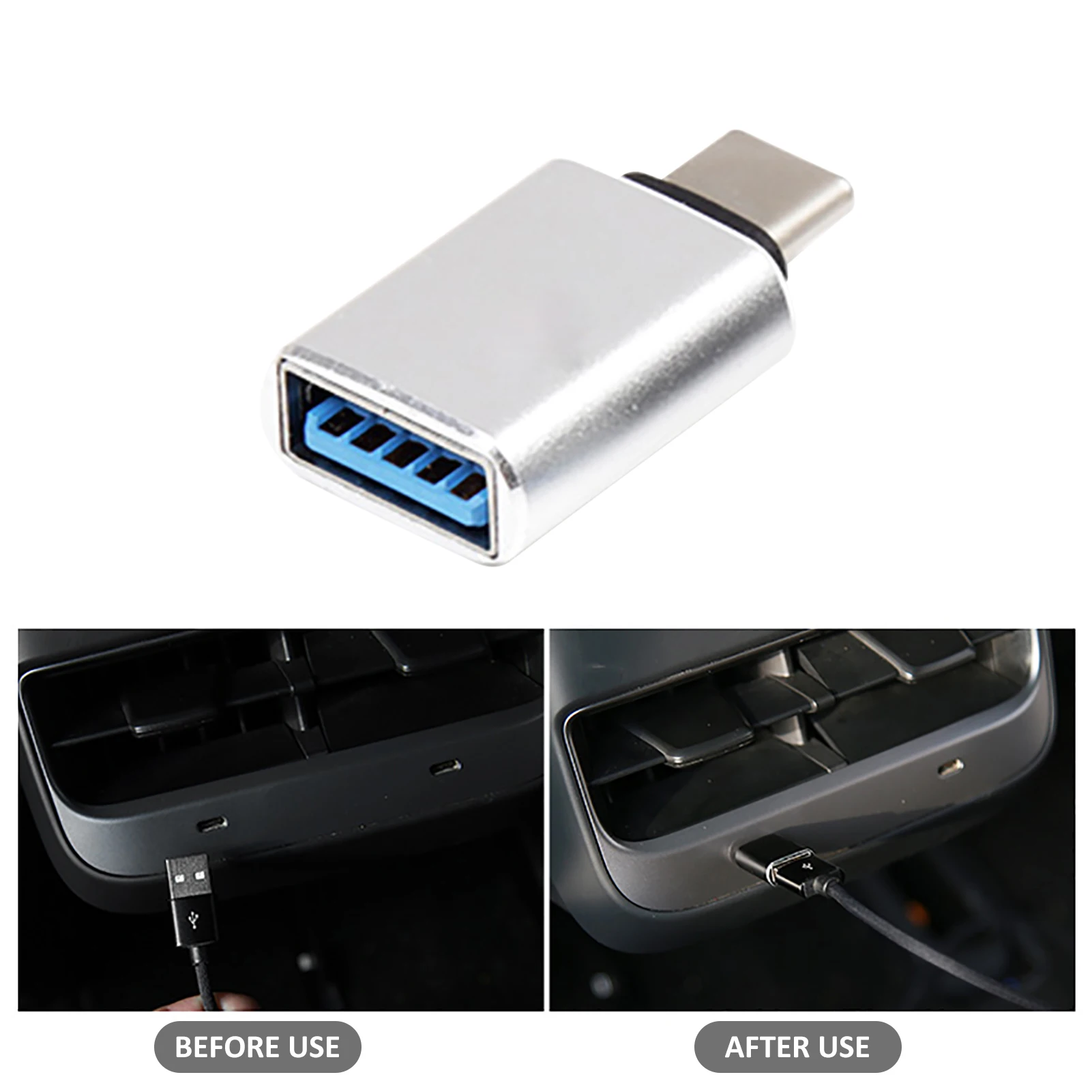 USB Adaptor For Tesla Model3 Type-c Transfer To Usb Interface Modification Accessories
USB Adaptor For Tesla Model3 Type-c Transfer To Usb Interface Modification Accessories