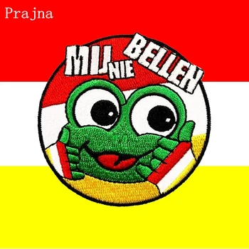 Prajna Oeteldonk Emblem Full Embroidered Frog Carnival for Netherland Embroidered Patches for Clothing Iron on Patches on Clothe
Prajna Oeteldonk Emblem Full Embroidered Frog Carnival for Netherland Embroidered Patches for Clothing Iron on Patches on Clothe