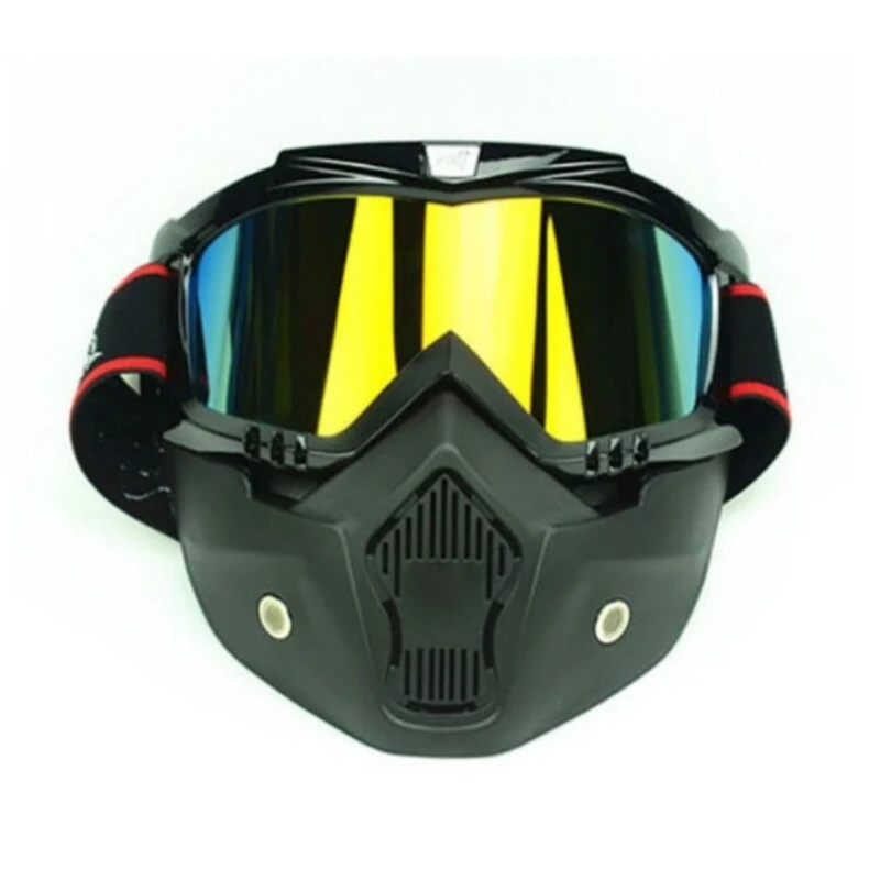 Detachable Motorcycle Goggles Ski Snowboard UV400 Protection Anti-UV Windproof Dustproof Fog-proof Safety Eyewear Face mask
Detachable Motorcycle Goggles Ski Snowboard UV400 Protection Anti-UV Windproof Dustproof Fog-proof Safety Eyewear Face mask