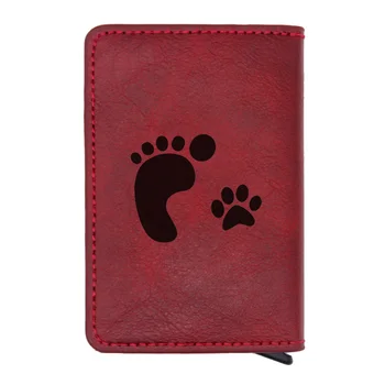 Laser Engraving Cute Footprint with dog paw print Card Holder Men Women Charm Credit Card Leather Wallets
Laser Engraving Cute Footprint with dog paw print Card Holder Men Women Charm Credit Card Leather Wallets