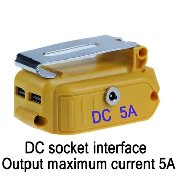 Newest USB Converter For DEWALT 18V 20V Li-ion Battery Converter USB Device Charging Adapter Power Supply
Newest USB Converter For DEWALT 18V 20V Li-ion Battery Converter USB Device Charging Adapter Power Supply