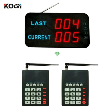 1 Receiver 2 Transmitter Wireless Queue Call System keypad screen Easy to Use in Clinic Bank 433.92 MHZ CE
1 Receiver 2 Transmitter Wireless Queue Call System keypad screen Easy to Use in Clinic Bank 433.92 MHZ CE