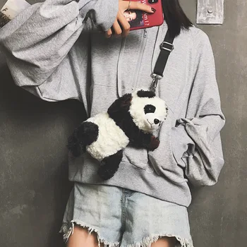 bag women 2020 Fashion Panda Shoulder Bags Mobile Phone Bag Plush Cute Bag Animal Crossbody bag Women Bags Girls Messenger bag
bag women 2020 Fashion Panda Shoulder Bags Mobile Phone Bag Plush Cute Bag Animal Crossbody bag Women Bags Girls Messenger bag
