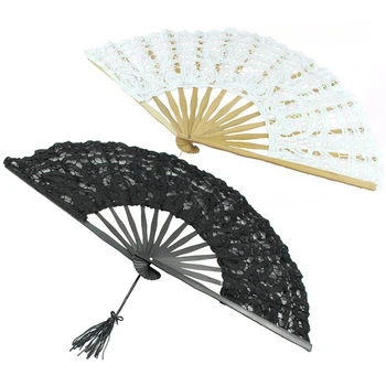 2 Pcs Handmade Cotton Lace Folding Hand Fan for Party Bridal Wedding Decoration ( White & Black)
2 Pcs Handmade Cotton Lace Folding Hand Fan for Party Bridal Wedding Decoration ( White & Black)