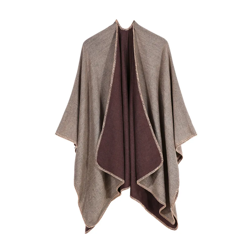 Cape Poncho Women Winter Knitted Solid Cardigan Capes Shawl Coat Ponchos Mujer Invierno Elegantes Winter Cloak Women A1
Cape Poncho Women Winter Knitted Solid Cardigan Capes Shawl Coat Ponchos Mujer Invierno Elegantes Winter Cloak Women A1