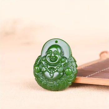 NATURAL GREEN JADE MONEY BUDDHA PENDANT NECKLACE CHINESE CARVED CHARM JEWELLERY ACCESSORIES FASHION AMULET FOR MEN WOMEN GIFTS
NATURAL GREEN JADE MONEY BUDDHA PENDANT NECKLACE CHINESE CARVED CHARM JEWELLERY ACCESSORIES FASHION AMULET FOR MEN WOMEN GIFTS