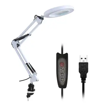 5X Magnifying Glass Desk Lamp Magnifier LED Light Foldable Reading Lamp Magnifier USB Power Supply Magnifier Soldering Repair
5X Magnifying Glass Desk Lamp Magnifier LED Light Foldable Reading Lamp Magnifier USB Power Supply Magnifier Soldering Repair