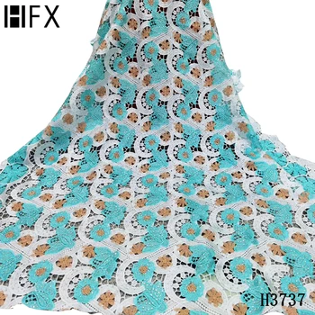 HFX African Guipure Cord lace fabric Embroidery French Dry lace fabric Nigerian Cord laces fabrics with Stones for Wedding F3737
HFX African Guipure Cord lace fabric Embroidery French Dry lace fabric Nigerian Cord laces fabrics with Stones for Wedding F3737