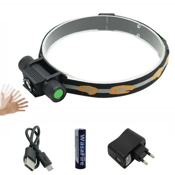 Powerful IR Sensor Headlamp XML L2 LED Headlight USB Rechargeable Frontal Flashlight 18650 Head Torch Lamp for Camping Hunting
Powerful IR Sensor Headlamp XML L2 LED Headlight USB Rechargeable Frontal Flashlight 18650 Head Torch Lamp for Camping Hunting