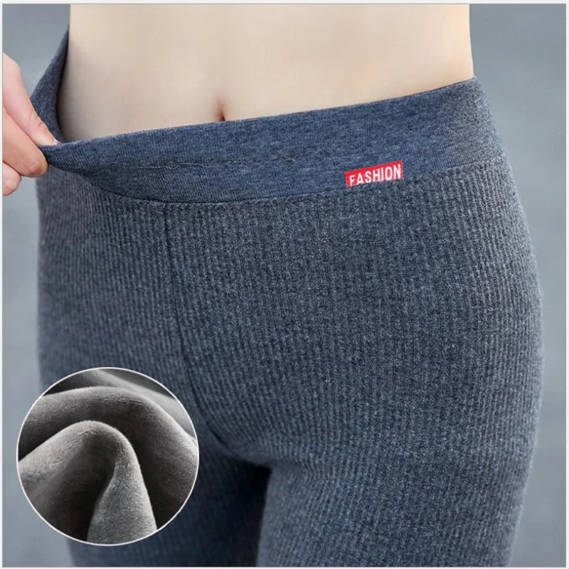 Plus Cashmere Pure Cotton Thread Vertical High Waist Leggings Girls Warm Winter Plus Velvet Knitted Thick Super Elastic Leggings
Plus Cashmere Pure Cotton Thread Vertical High Waist Leggings Girls Warm Winter Plus Velvet Knitted Thick Super Elastic Leggings
