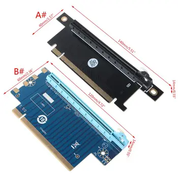 PCI Express 16X Riser PCIe Graphics Card PCI-E Steering Card 90 Degrees Right Angle Riser Adapter for 1U 2U Host 4/6cm Width
PCI Express 16X Riser PCIe Graphics Card PCI-E Steering Card 90 Degrees Right Angle Riser Adapter for 1U 2U Host 4/6cm Width