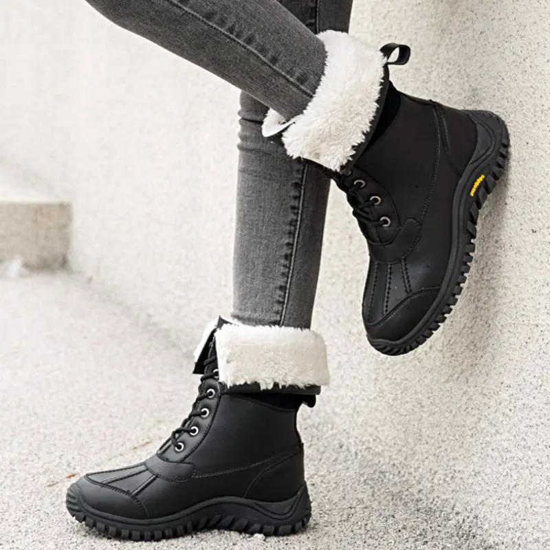 Women Mid-Calf Boots 2021 New Ladies Lace-up Waterproof Leather Shoes Winter Female Long Plush Warm Boot Zapatos De Mujer 42
Women Mid-Calf Boots 2021 New Ladies Lace-up Waterproof Leather Shoes Winter Female Long Plush Warm Boot Zapatos De Mujer 42