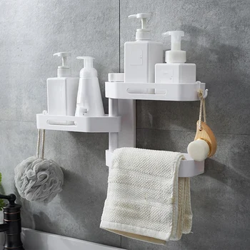3 Tier 180 Degree Free Of Punch Rotating Wall Mount Bathroom Storage Rack Box Storage Organizer for Shampoo Soap Shelf
3 Tier 180 Degree Free Of Punch Rotating Wall Mount Bathroom Storage Rack Box Storage Organizer for Shampoo Soap Shelf
