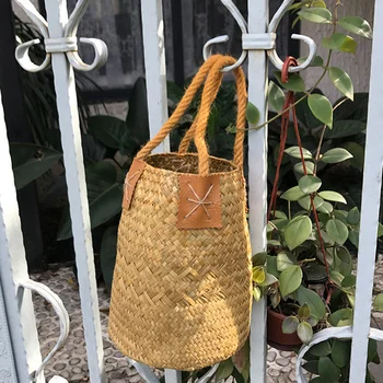 Multifunction Handmade Seagrass Braided Basket Flower Pot Desktop Storage Box Woven Laundry Basket(Yellow Small)
Multifunction Handmade Seagrass Braided Basket Flower Pot Desktop Storage Box Woven Laundry Basket(Yellow Small)