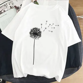 Summer T Shirt Women Dandelion Bouquet Fun Print Short Sleeve Casual Loose White T-Shirt For Girls Students Lady Vogue Tops Tees
Summer T Shirt Women Dandelion Bouquet Fun Print Short Sleeve Casual Loose White T-Shirt For Girls Students Lady Vogue Tops Tees