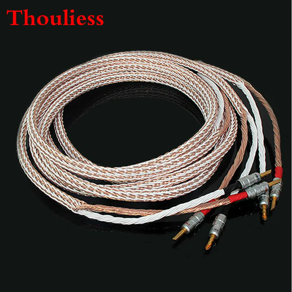 Thouliess Pair HIFI 16cores 7n Single crystal copper Signal Line Banana Plug Amplifier Speaker Audio Cable With BFA Banana Jack
Thouliess Pair HIFI 16cores 7n Single crystal copper Signal Line Banana Plug Amplifier Speaker Audio Cable With BFA Banana Jack