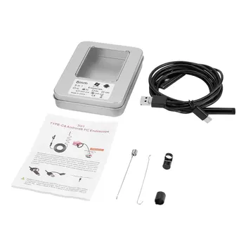 3 in 1 8MM 2.0 MP Android Endoscope Camera IP67 Waterproof Inspection Borescope Camera with 6 led lights for Android
3 in 1 8MM 2.0 MP Android Endoscope Camera IP67 Waterproof Inspection Borescope Camera with 6 led lights for Android
